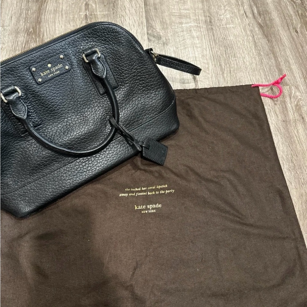 Kate Spade pebbles leather handbag with duster